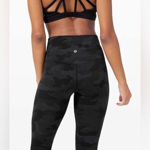 Lululemon Align Pant 25” Heritage 365 Camo Deep Coal Multi